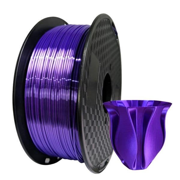 Purple Silk 1.75mm PLA 3D Printer Filament Luxury Silky Luster 250g/500g/1Kg Shiny 3D Pen Printing Materials Consumables PLA