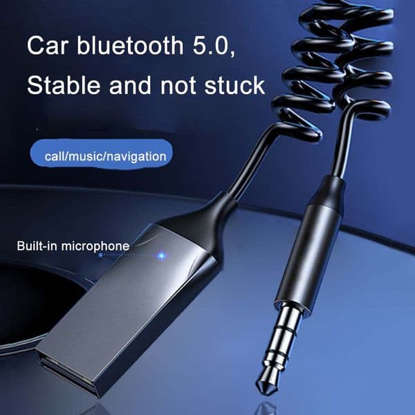 5.0 Bluetooth Aux Adapter Dongle USB To 3.5mm Jack Car Audio Aux Bluetooth Handsfree Kit For Car Receiver BT transmitter