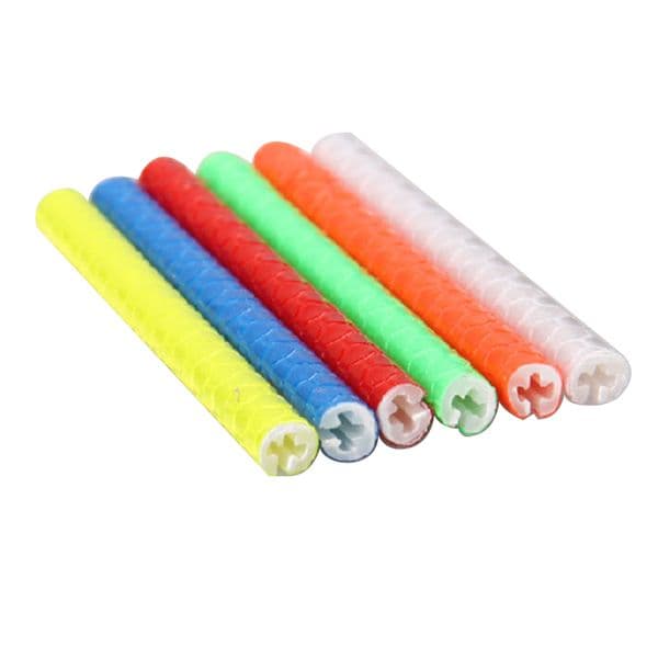 12PCS/Bag Bicycle Wheel Spokes Reflective Sticker Tube Strip DIY 7.5cm Warning Light MTB Cycling Reflector Reflective Safety Kit 4a2d5