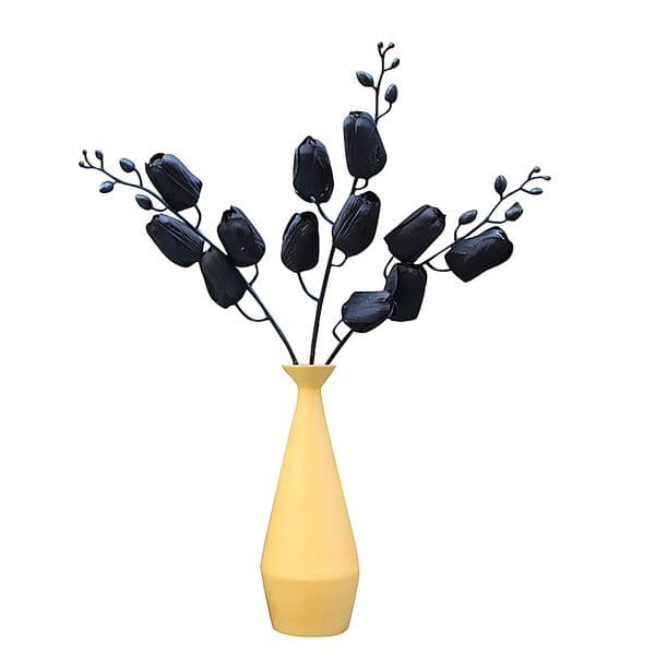 4 Forks Black Tulip Fake Flower Tulips Photography Props Wedding Desktop Ornaments Home Decoration