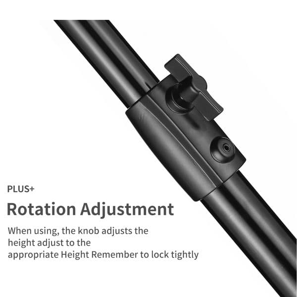 AMBITFUL 280cm Air Cushioned Light Stand 1/4" and 3/8" Screw Air Pressure Light Stand Middle Supportable for Studio Flash