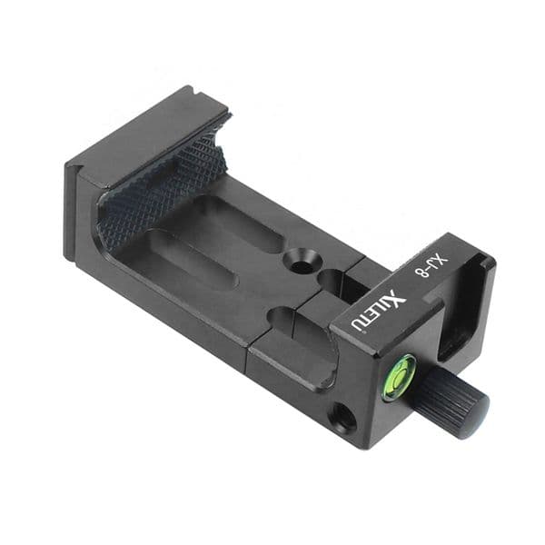 XILETU XJ-8 Tripod Head Bracket Mobile Phone Holder Clip For Phone Flashlight Micro-phone with Spirit Level and Cold Shoe Mount