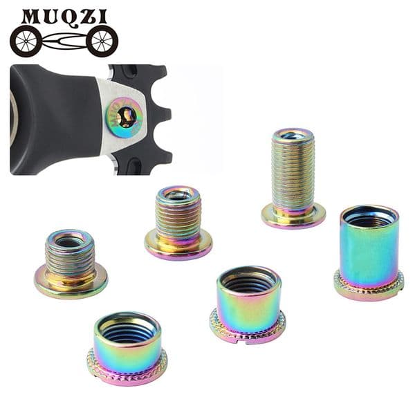 MUQZI Bike Chainring Wheel Screw Crank Single/Double/Triple Disc Bolt MTB Road Fixed Gear Cycling CNC Crankset Accessories