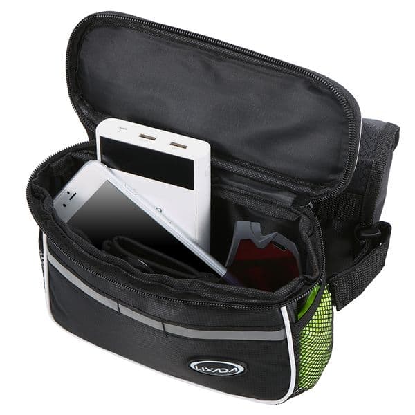 Lixada Cycling Bike Top Tube Bag Bike Bicycle Bag with Rain Cover Waterproof Mountain Bicycle Front Frame Pannier Bag Pack
