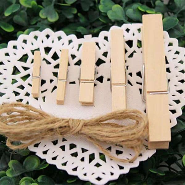 Mini Natural Wooden Clips 25/35/45/72mm Wooden Clothes Photo Paper Clips Clothespin Craft Postcard Clips Portable Wood Clamp