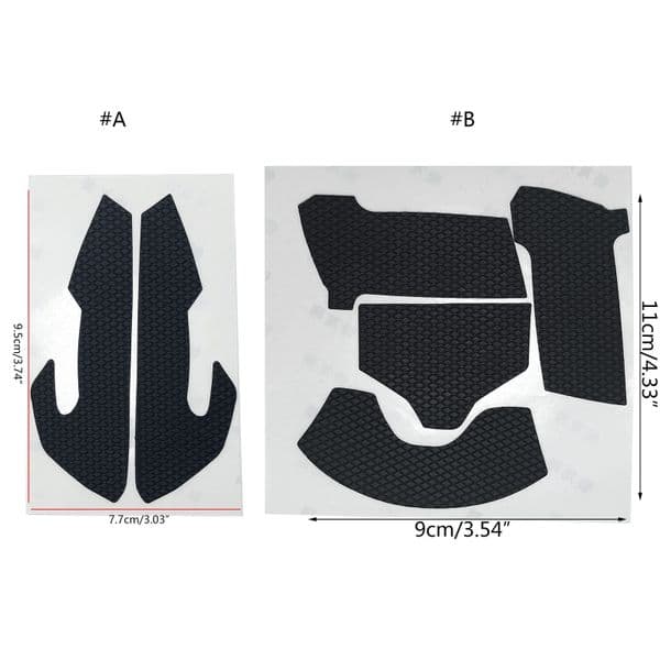 DIY Mouse Skin Mouse Skates Side Stickers Sweat Resistant Silicone Pads Grip Tape for Razer Mouse 1 Set