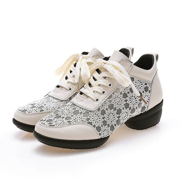 2025 Casual Women Net new Surface Dance Shoes Girls Shoes High Heel Dancing Shoes Ladies Outdoor Modern Jazz Square Dance Shoes