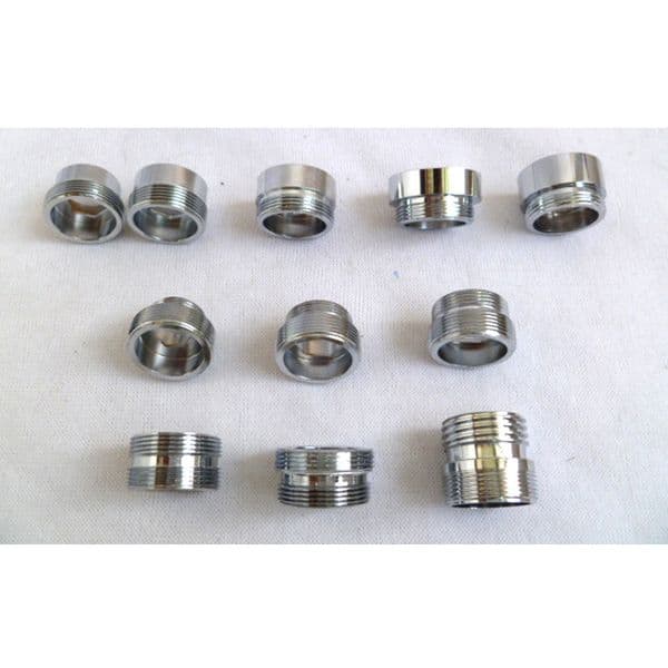 1pc Chrome Brass Faucet Aerator Adapter Male Female M22 M24 G1/2" 3/4" Pipe Fittings Water Purifier Accessories M16 18 20 28