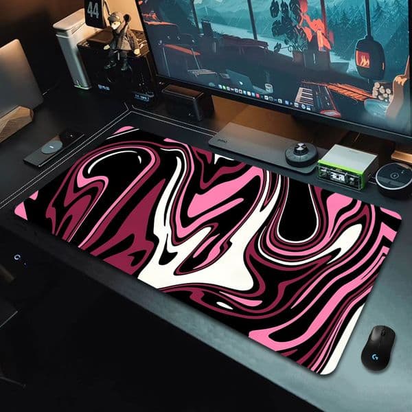 Mouse Pad XXL Liquid Art Gaming Desk Mat Rubber Keyboard Pads For Office Gamer Non-Slip Mousepad Computer Laptop Large Mousepad