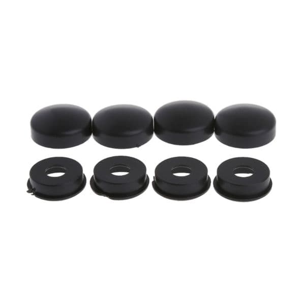 8 Pcs/Set Universal ABS Chrome License Plate Frame Screw Nut Caps+Bolt Cover Set For Car Truck