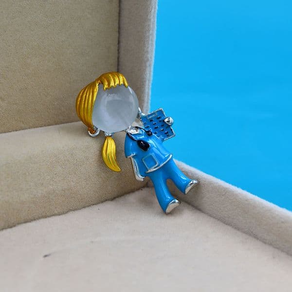Pink Blue Enamel Doctor Brooch Pin Cute Nurse Brooches For Women Medical Jewelry 2 Colors Available Good Gift