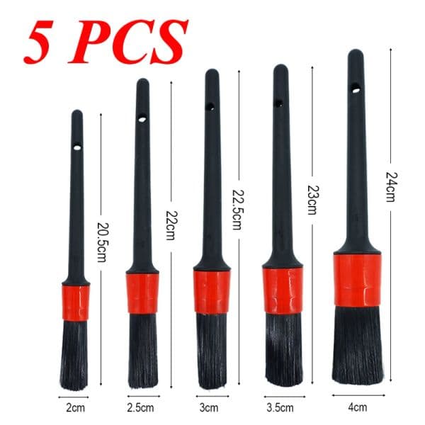 1/5/6PCS Car Detailing Brushes Cleaning Brush Set Cleaning Wheel Tire Interior Exterior Leather Air Vents Car Cleaning Kit Tools