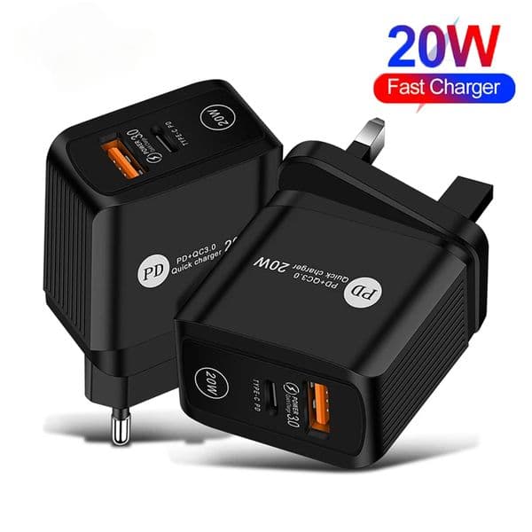 20W PD Charger Quick Charge 4.0 3.0 USB Type C Wall Adapter QC Fast Charging For iPhone 12 Pro Max Mini 11 8 Huawei Xiaomi