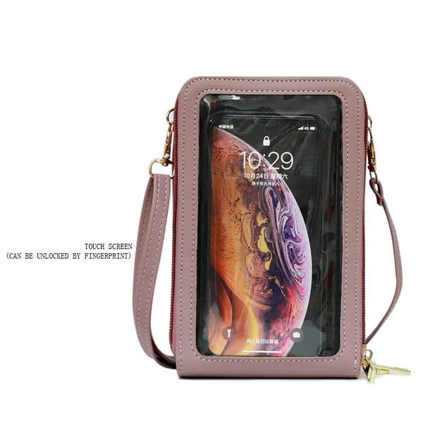 for with below 6.5 in Phone iphone Samsung Ladies Can Touch Screen Large Capacity Mobile Wallet Shoulder Messenger Mobile Bag