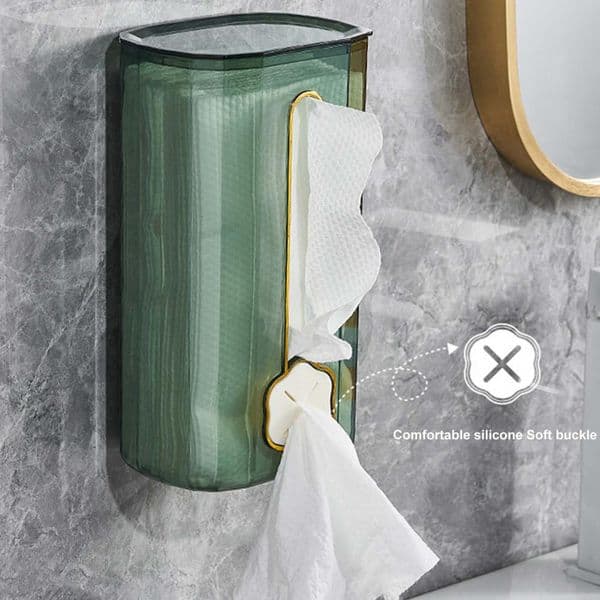 Durable Tissue Storage Box Large Capacity Tissue Dispenser with Cover Storing Living Room Napkin Storage Box Desktop Organizer