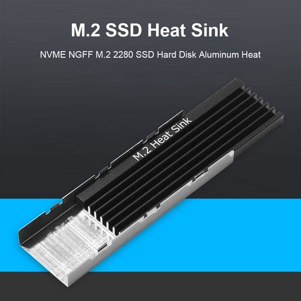 GUDGA NVMe SSD Radiator Aluminum Heat Sink Cooling Pads NGFF M.2 2280 Solid State Hard Disk Thermal Cooler Past For PCIE M2 SSD