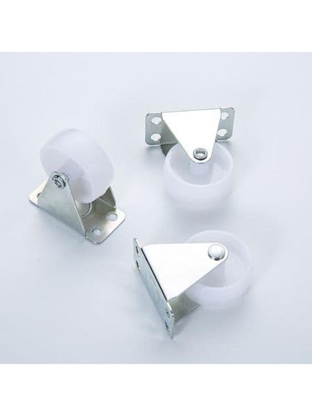 4 Pcs/Lot 1.5 Inch Steering Wheel Foot White Pp Flat Plate Directional Furniture Diameter 27m Wear