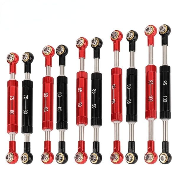 Adjustable Steering Link Rod Panhard Bar Servo Linkage 75-100mm for 1/10 RC Crawler Axial SCX10 90046 Tamiya CC02 HSP TRX4 Parts