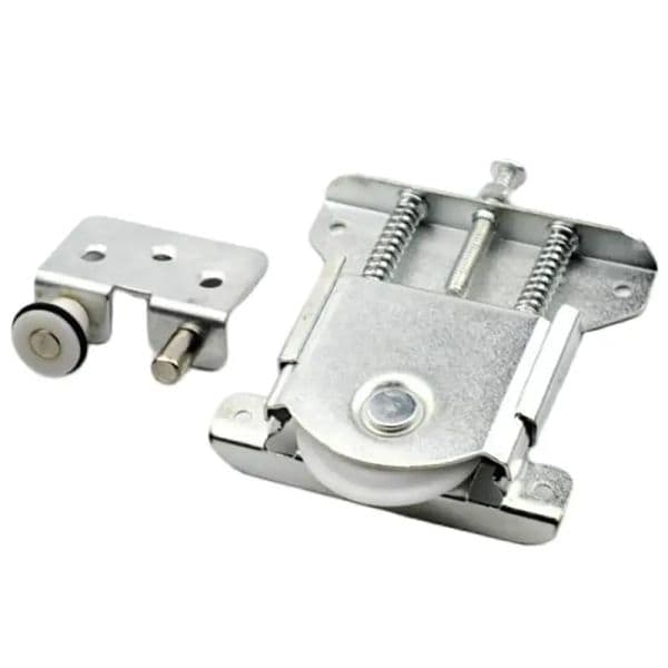 1 Set Furniture Sliding Door Pulley Closet Cupboard Door Rollers Living Rome Heavy Wardrobe Sliding Door Wheel Track Accessories