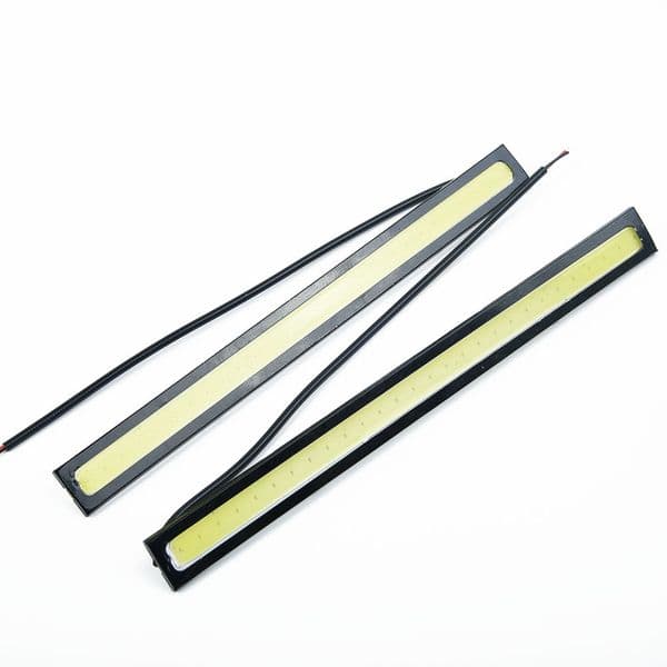10 PCS DRL Led Daytime Running Light Strip Waterproof LED COB Car Auto Driving Daytime Running Lamp Fog Light White
