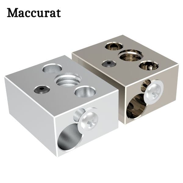 High Quality Copper Plated Heating Block High Temperature Aluminum Heater Block for Ender 3 S1 CR-10 Smart Pro 3D Printer Parts