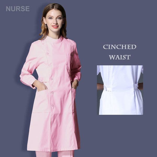 Nurse Uniforms Hospital Medical Clothing Pet Shop Female Doctor Work Wear Clinical Suit Beautician Coat Long-Sleeved