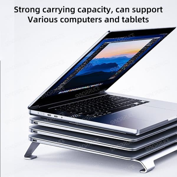 Cooling Laptop Stand for MacBook Pro Air Xiaomi HP Tablet Desktop Reading Aluminum Alloy Holder With Two Fans Bracket Support