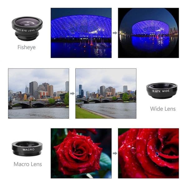 Hot! 18X Telescope Mobile Phone Lens Telephoto with 3 In 1 Lens Kit Fisheye Wide Angle Macro for Huawei Samsung All Smartphones