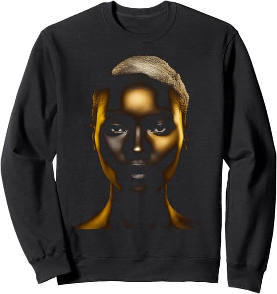 Long Sleeve Shirts for Men sweatshirt Black Woman Afro Natural Melanin Girls Graphic Tee for Women Sweatshirt T shirt Tee Streetwear Casual tops clothes