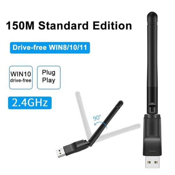 Dual Band USB Wifi 600Mbps Adapter AC600 2.4GHz 5GHz WiFi With Antenna PC Mini Computer Network Card Receiver 802.11b/n/g/ac Hot
