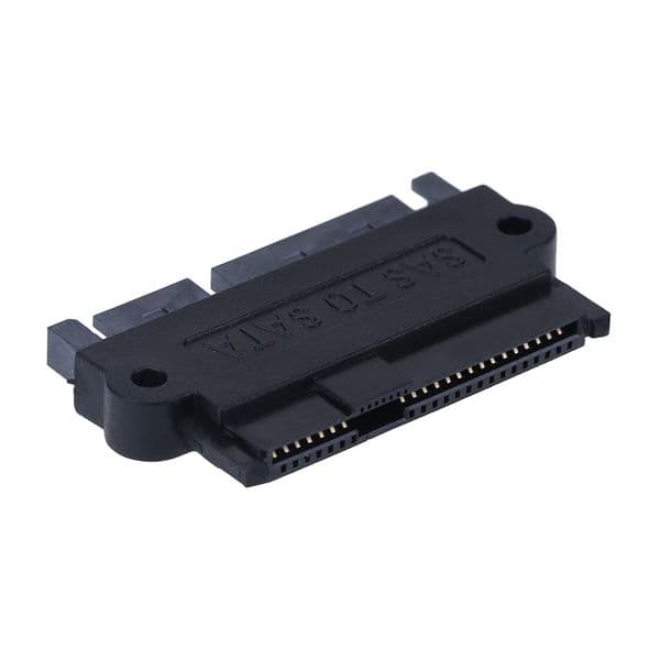 5Gbps SFF 8482 SAS to SATA 180 Degree Angle Adapter Converter Straight Head — image 1