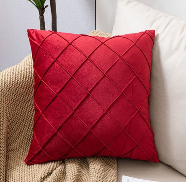 45x45cm Velvet Pillow Case Luxury Diamond Pattern Cushion Cover Decorative Sofa Throw Pillow Cover