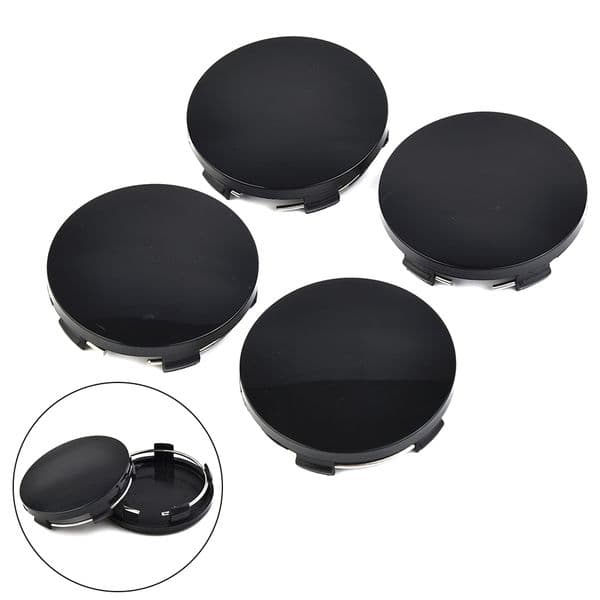 Durable High Quality Hot Sale Practical Center Cap Cover Wheel Hub 60mm ABS Accessories Black Silver Decoration