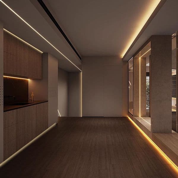 50Cm Led Aluminum Profile U/yw Type Aluminum Channel Diffuser for Cob /smd 2835 Ws2812B Led Strip Room Cabinet Layer Light Bars