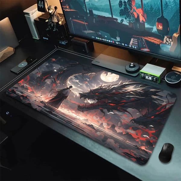Samurai Xxl Mouse Pad Speed Gamer Keyboard Gaming Accessories Pc Cabinet Mousepad Office Mats Desk Large Mause Carpet 900x400