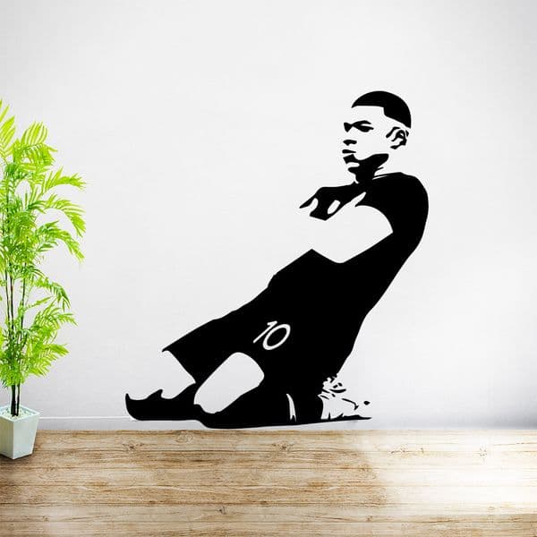 Lovely Kylian Mbappé footballer Wall Stickers Personalized Creative Kids Room Nature Decor Wall Art MURAL Drop Shipping