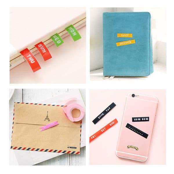 CIDY Mini Portable Printer DIY Handhold Typewriter Label Maker For MOTEX E101 Lettering Machine For 3D Embossing Manual Tape