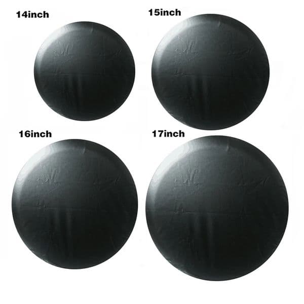 14 "15" 16 "17" pollici puro nero bianco PVC PU pneumatico di ricambio copertura della valvola della ruota copertura del pneumatico custodia protettiva borsa per tutte le auto
