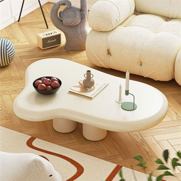 Premium Korea Living Room Table Modern White Unique Coffee Tables Minimalist Glam Mesa Centro De Sala Furniture