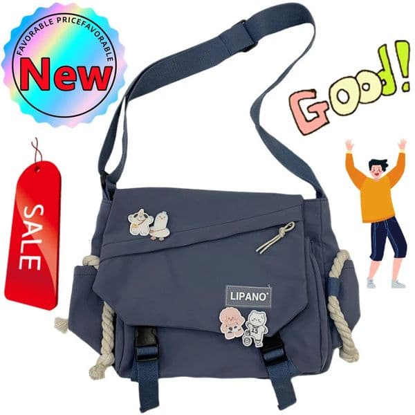 Nylon Handbags Shoulder Bag Large Capacity Crossbody Bags for Teenager Girls Men Harajuku Messenger Student School 241111