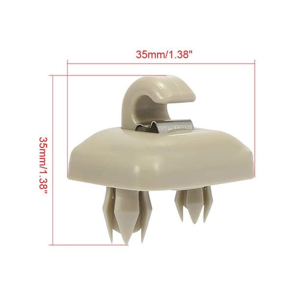 4Pcs Car Sun Visor Clip Gray Interior Hanger Hook Clip Bracket For Audi A1 A3 S3 A4 S4 Allroad A5 S5 Q3 Q5 8U0857562A Grey