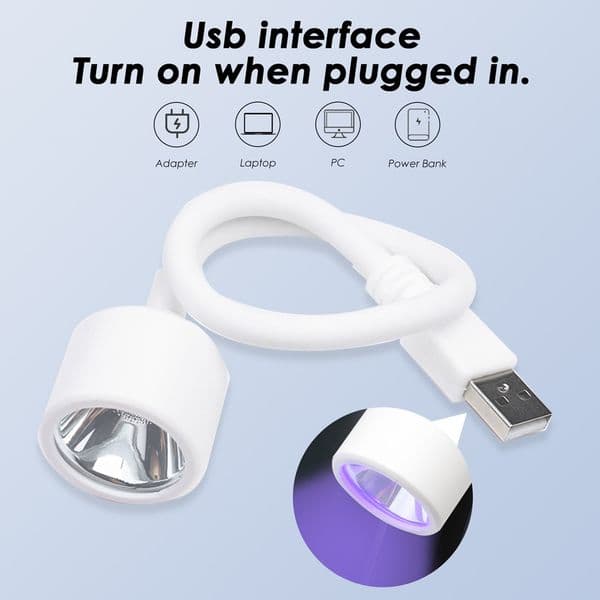 LULAA Mini Uv Led Nail Lamp Foldable Curing Lights Desk Lamp For Nail Gel Polish Nail Dryer Quick Dry Nail Art Dryer Manicure