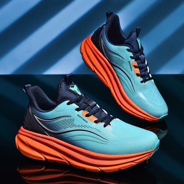Fashionable cushioning running shoes, sports trendy shoes, casual breathable mesh shoes, versatile trend