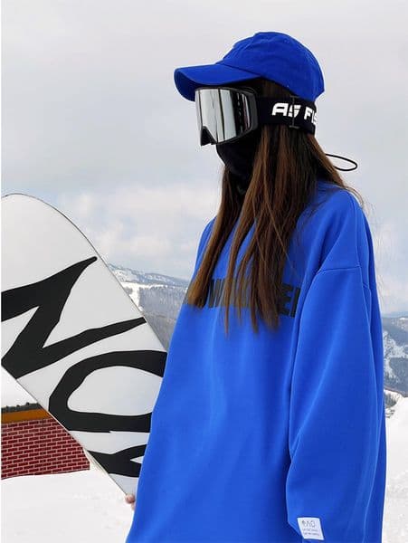 Unisex Oversize Ski Hoodie For Men Women Outdoor Snow Hoodie Snowboarding Hooded Sweater Ski Equipment Snowboard Sports Clothing