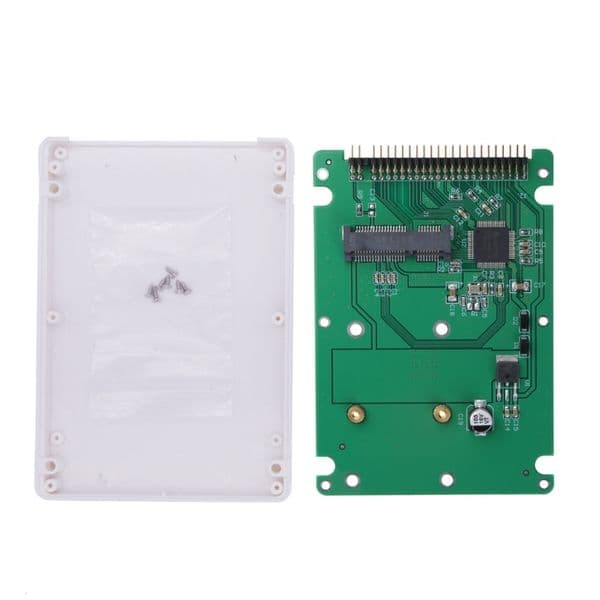 44Pin mSATA to 2.5" IDE HDD SSD Adapter mSATA to PATA Converter Card and Box