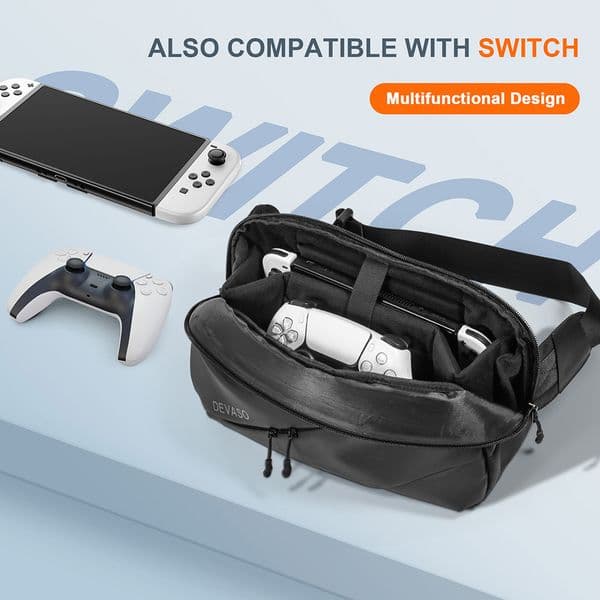 Portable Carrying Case for Steam Deck /ROG ALLY Game Console Crossbody Handbag Storage Shoulder Bag Scratchproof Protective Box