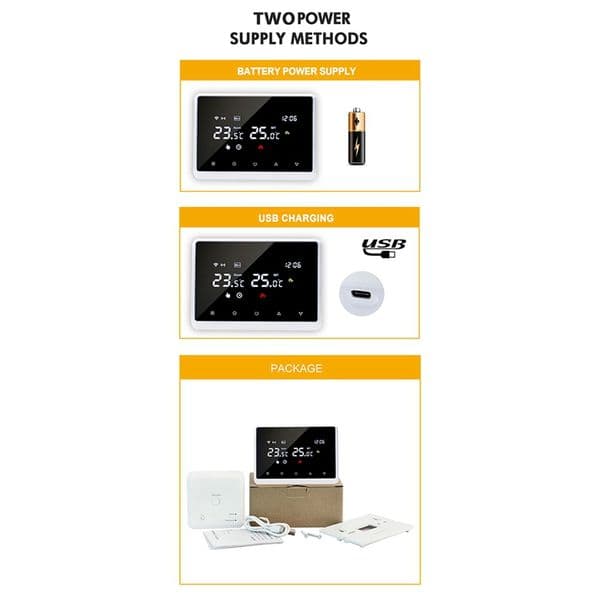 Tuya Wifi RF Smart Thermostat Switch Temperature Controller For Gas Boiler Water Heating For Alexa Google Home