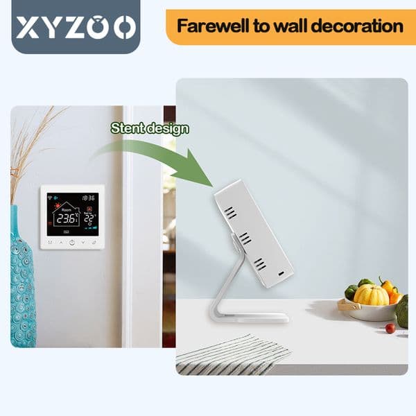 Smart Thermostat Housing Bracket Accessories Clock Home Switch Desktop Remote Control 5b60f