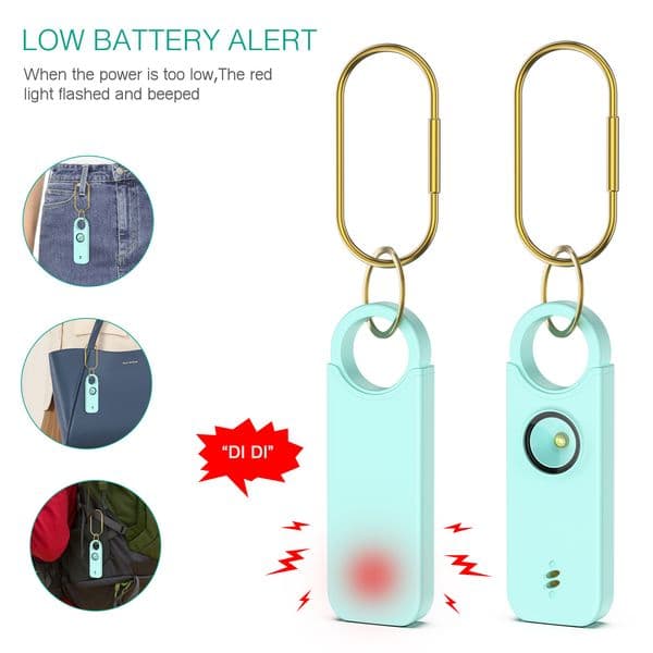 ORIA Security Alarm 135db Self Defense Siren Safety Alarm Safety With Keychain for Women Men Elderly 3c411