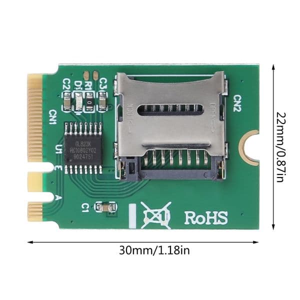 NGFF for Key A.E WIFI Slot to SDHC SDXC Card Reader T-Flash Card 184A